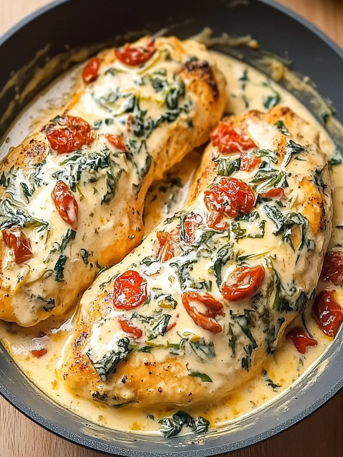 Cremiges toskanisches Hähnchen