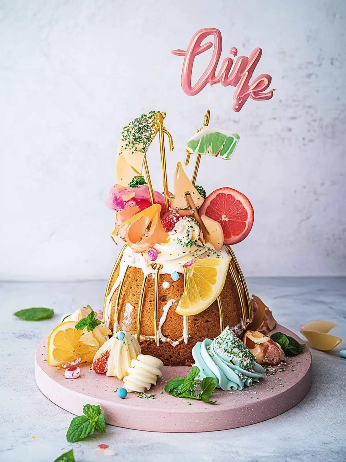 Regenbogenkuchen für den ersten Schultag