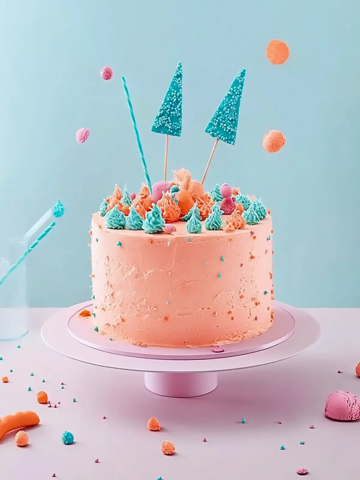 Ein bunter Kuchen für den perfekten Start in die Schule