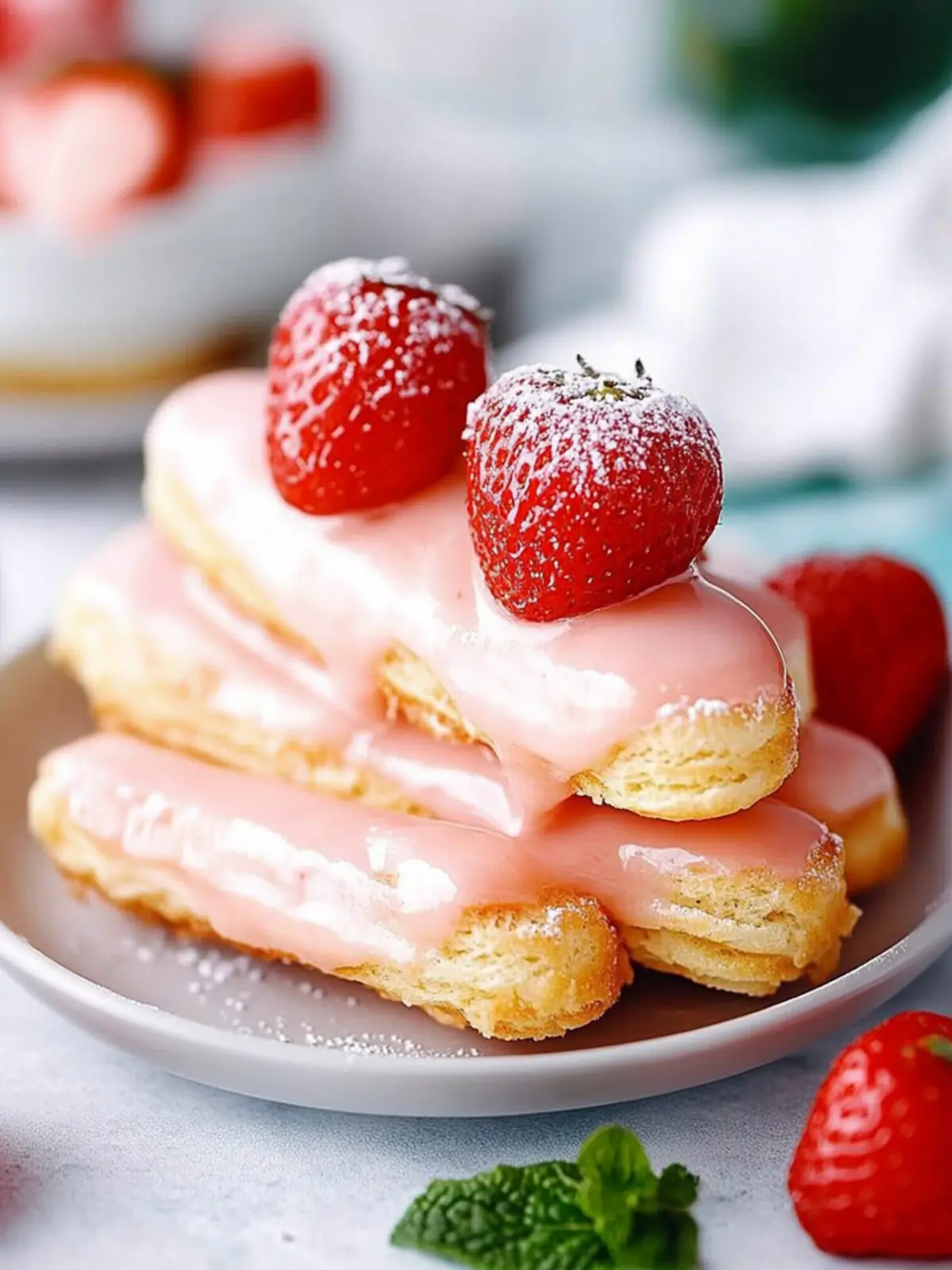 Erdbeer-Eclairs
