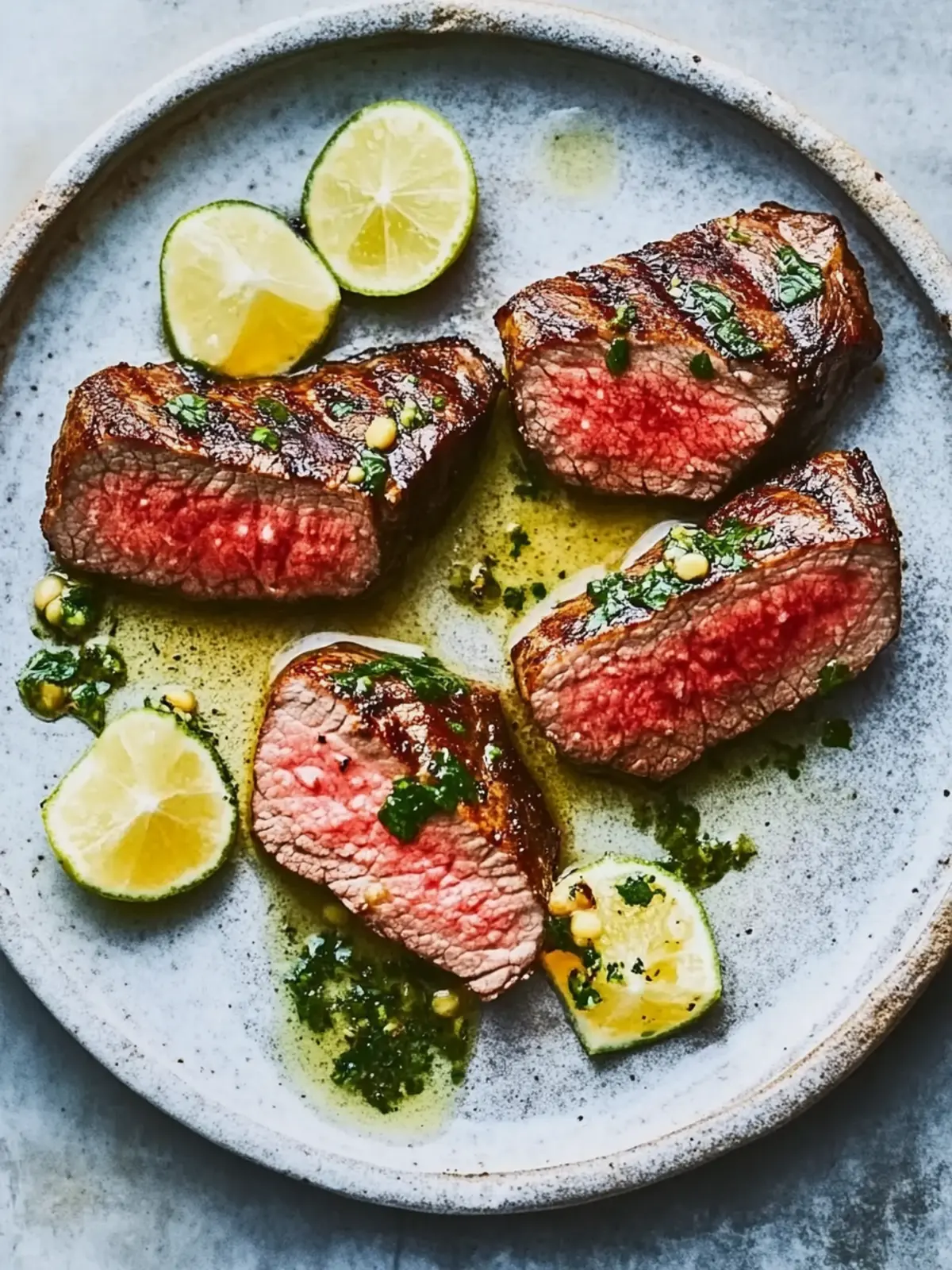 Saftiges Steak aus der Heißluftfritteuse mit Kräuterbutter