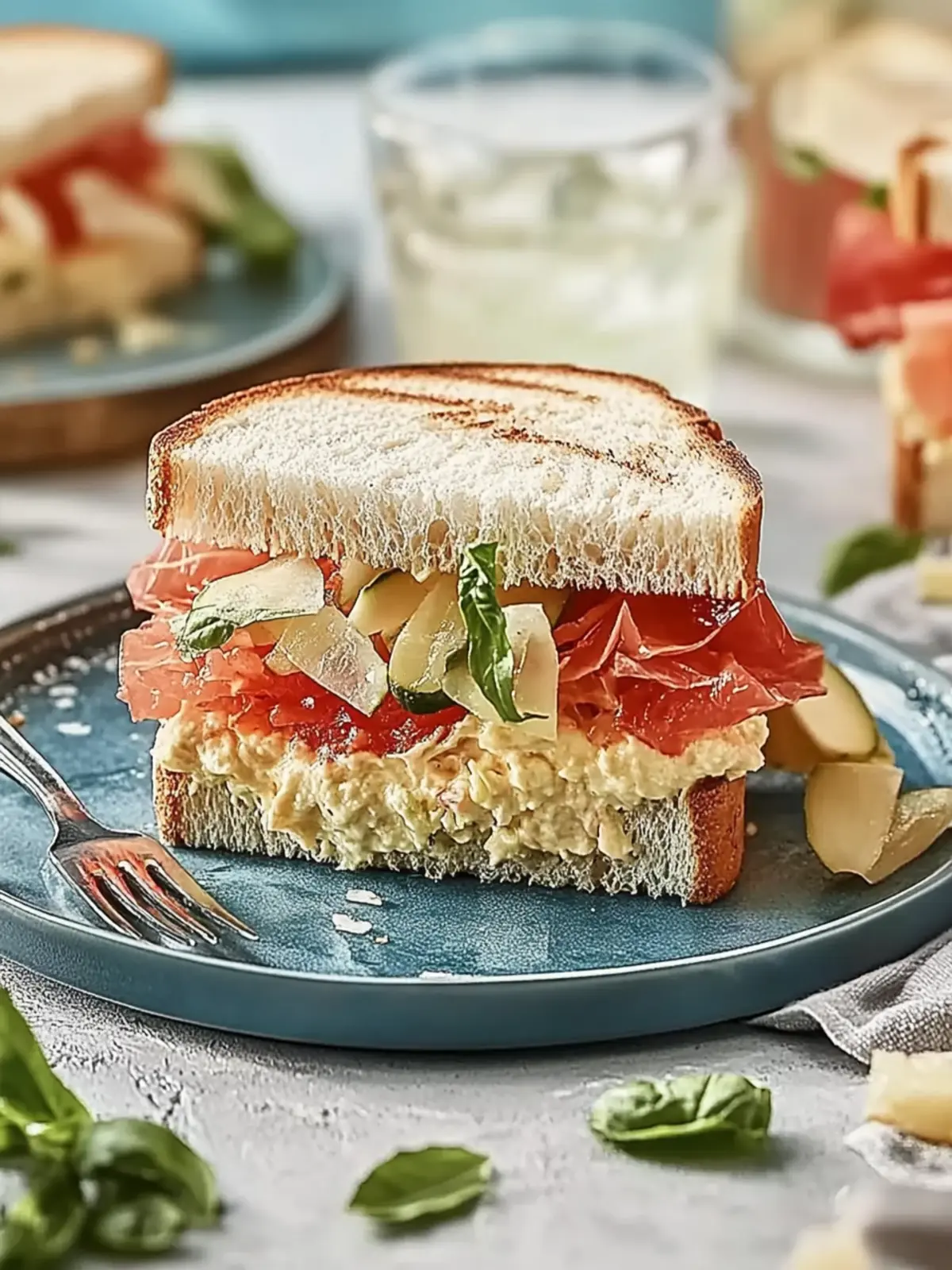 BLT-Sandwich für ein schnelles, schmackhaftes Mittagessen