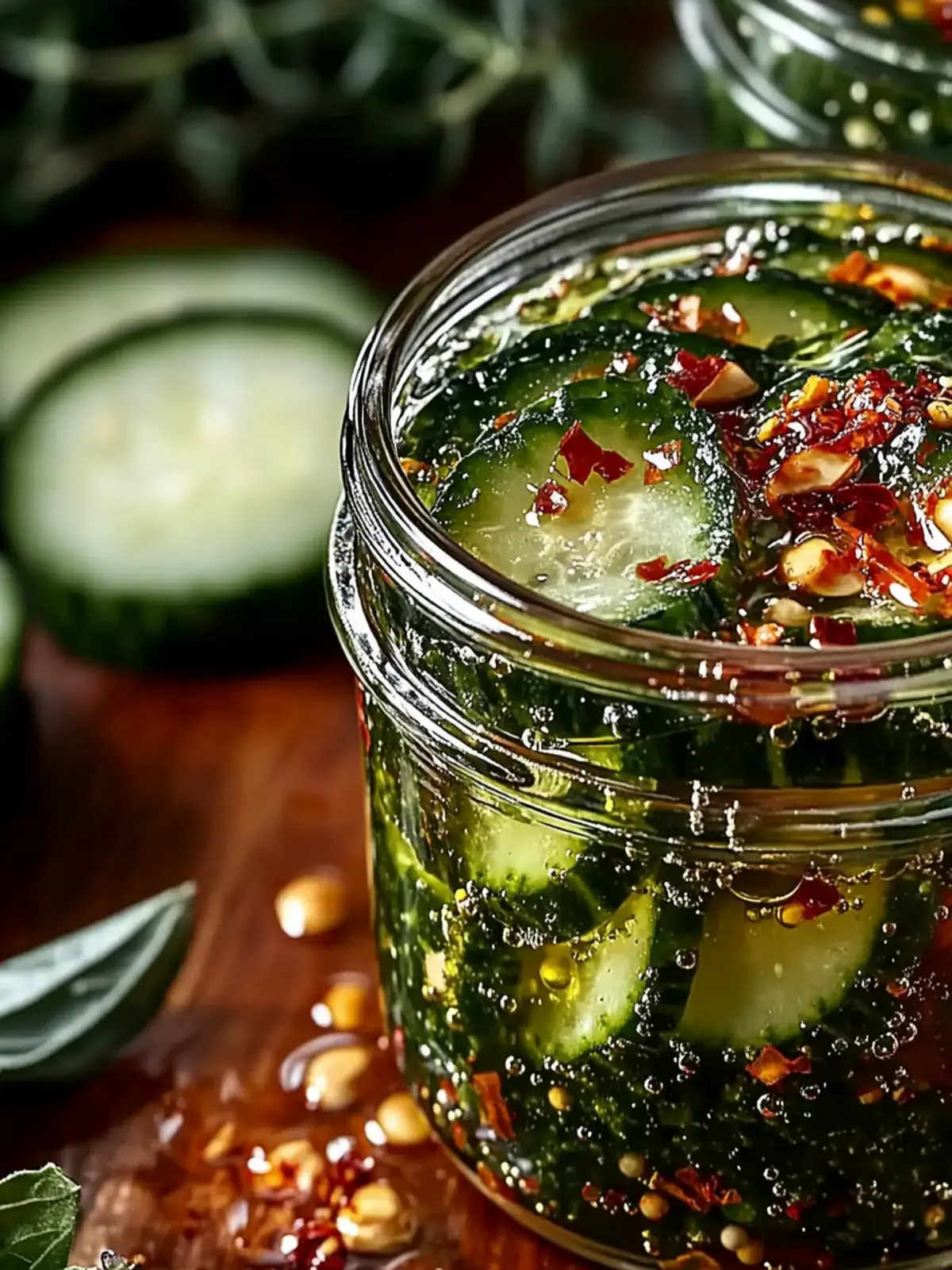 Eingelegte Gewürzgurken mit Karotten