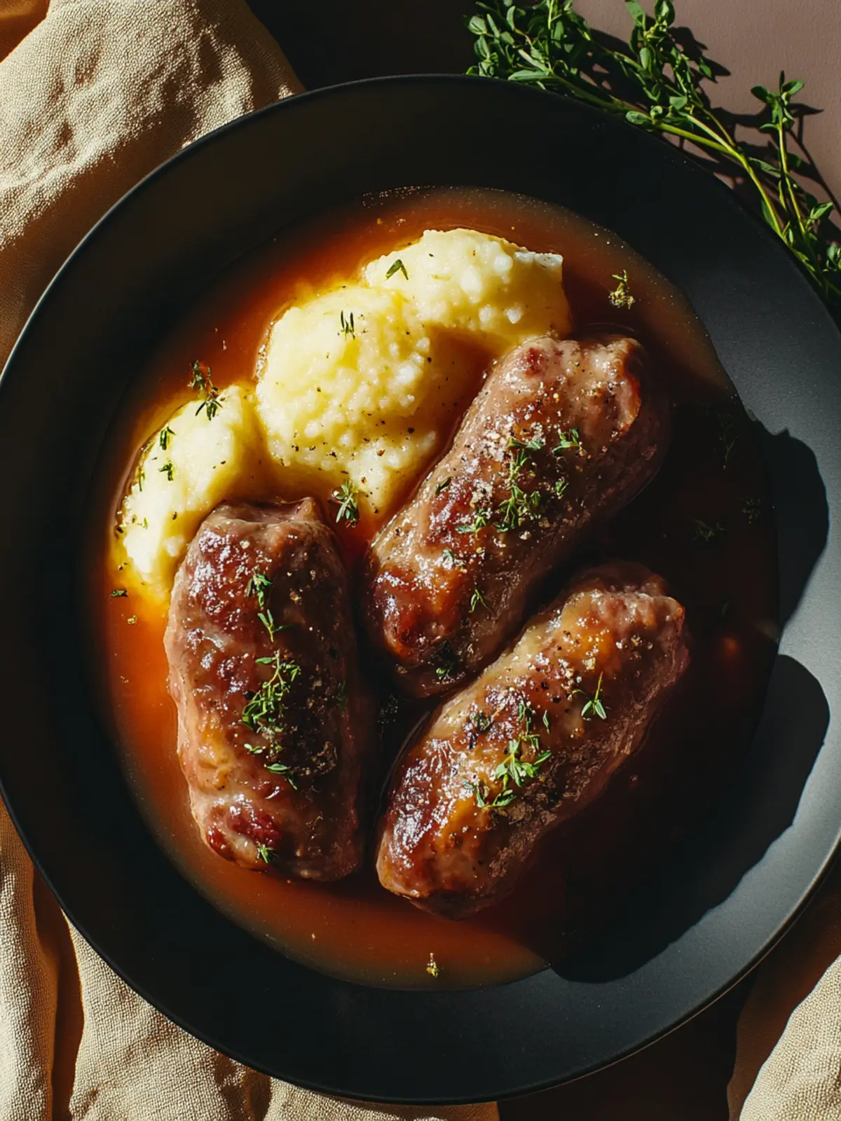 Vegane Rouladen mit geräuchertem Tofu und Gewürzgurken