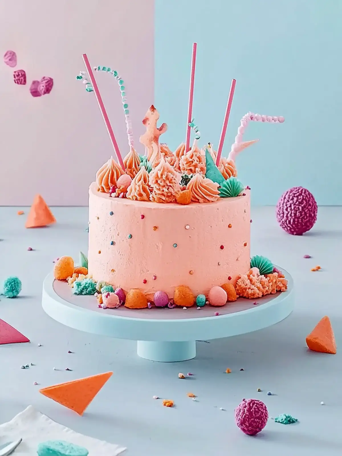 Ein bunter Kuchen für den perfekten Start in die Schule