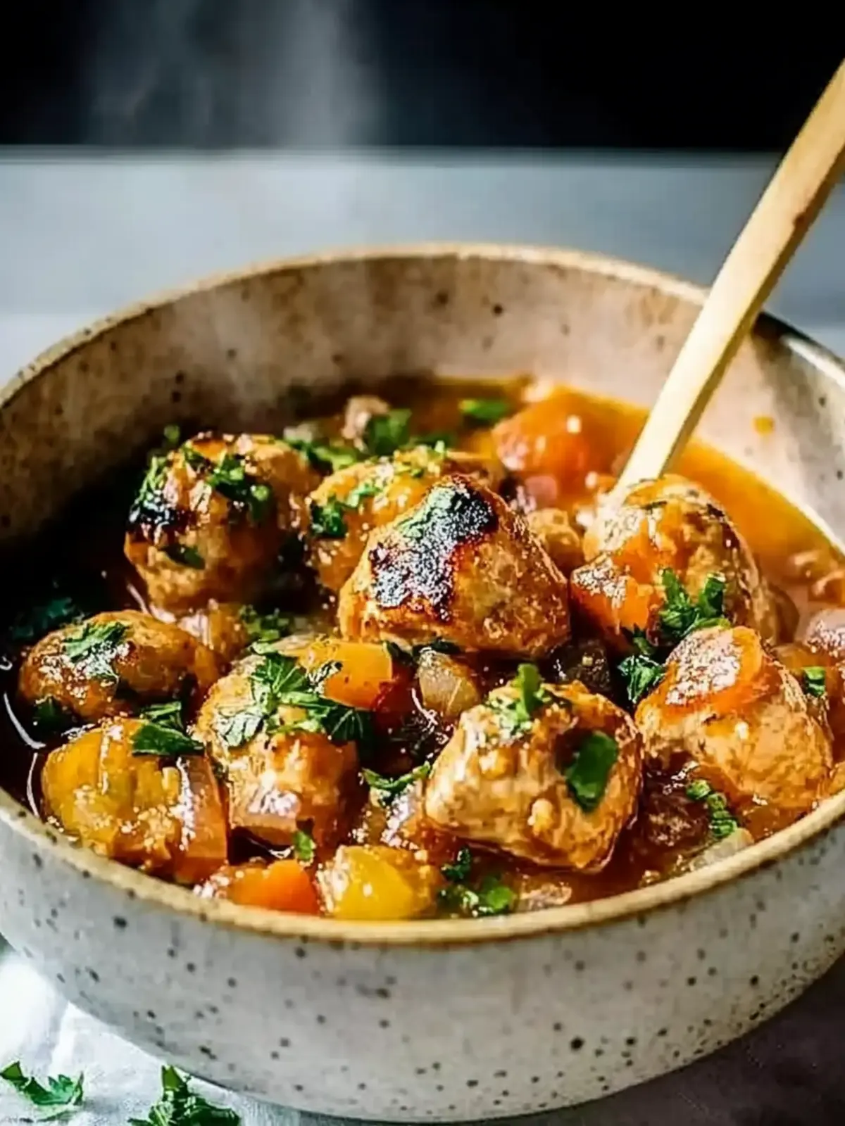 Hühnchen- und Kürbisknödel