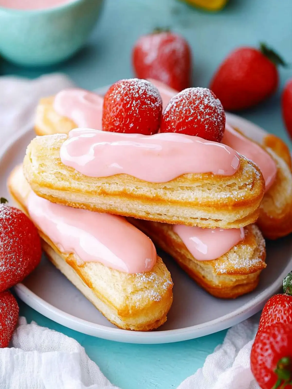 Erdbeer-Eclairs