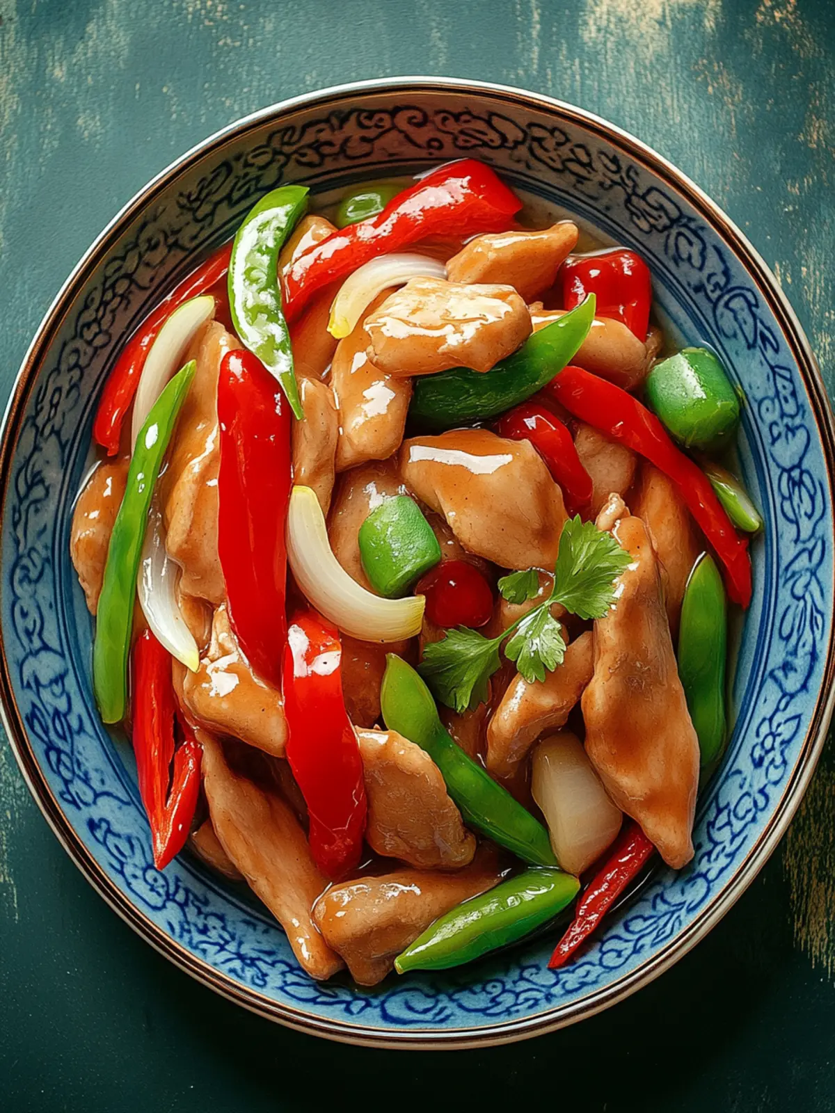 Einfache Hähnchenbrust mit Paprika