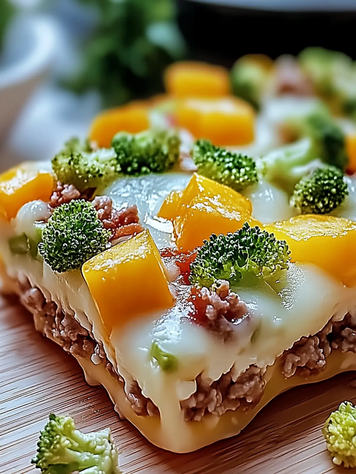 Fitness-Auflauf mit Brokkoli und Hackfleisch