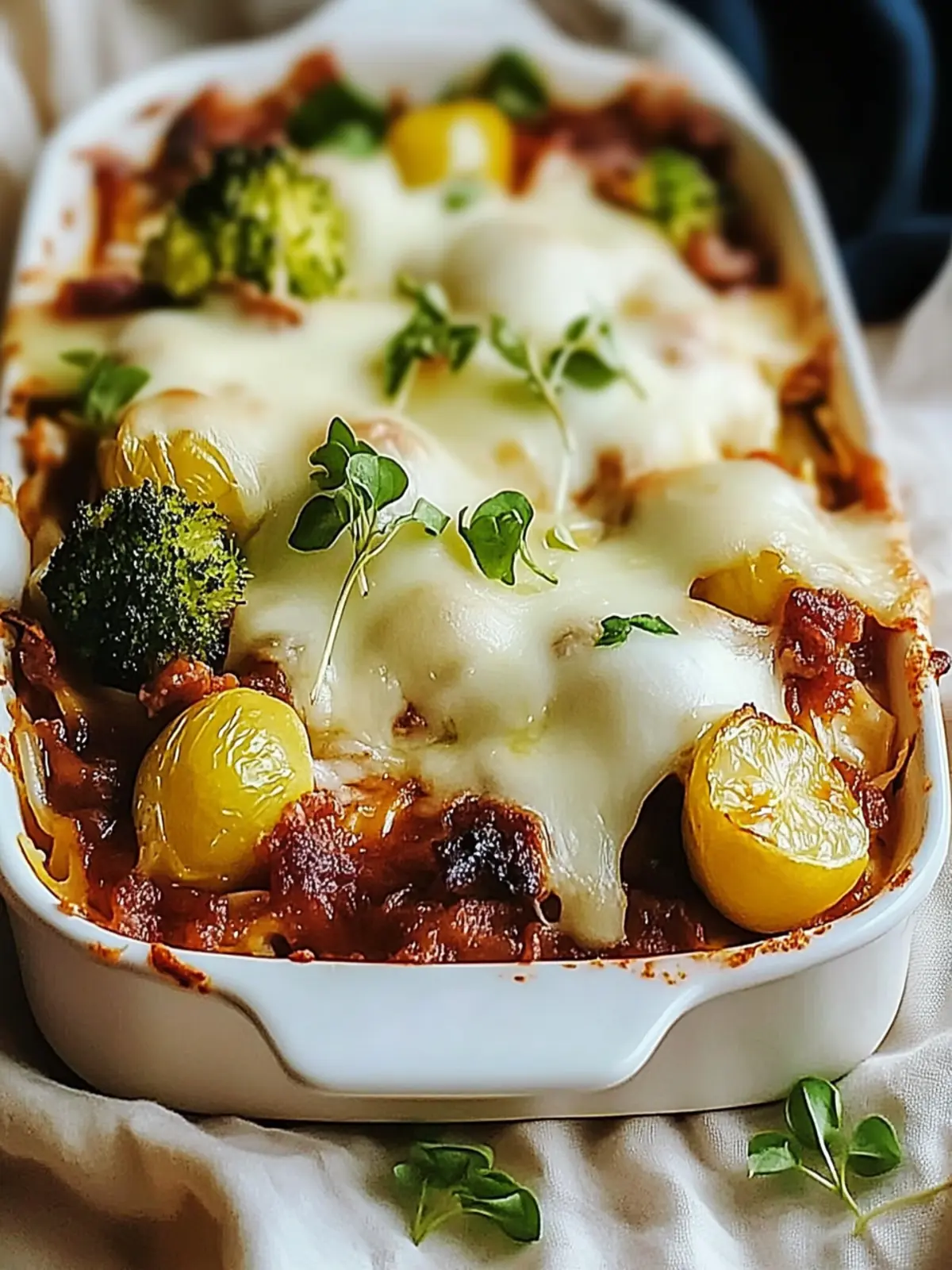 Rosenkohlauflauf mit Hackfleisch