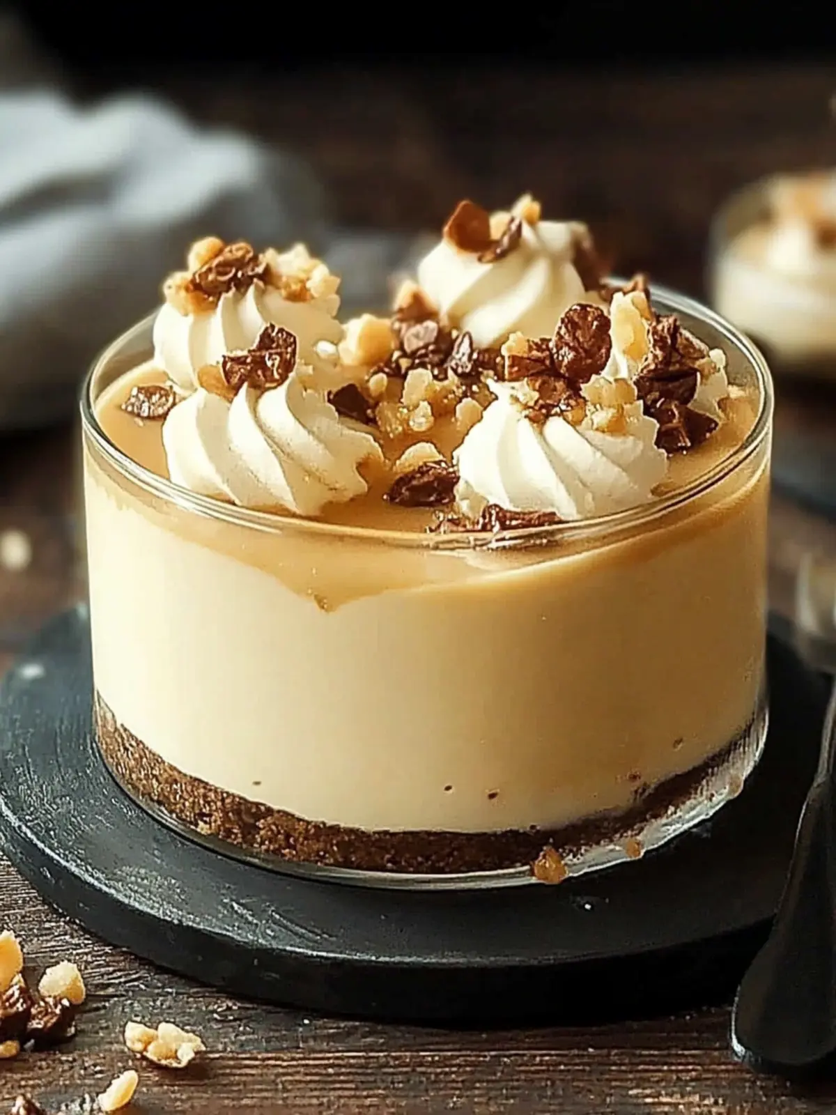 Gesalzene Karamellkäsekuchen-Mousse