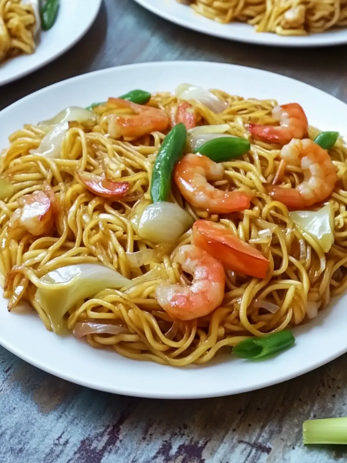 Hühnchen gebratene Nudeln