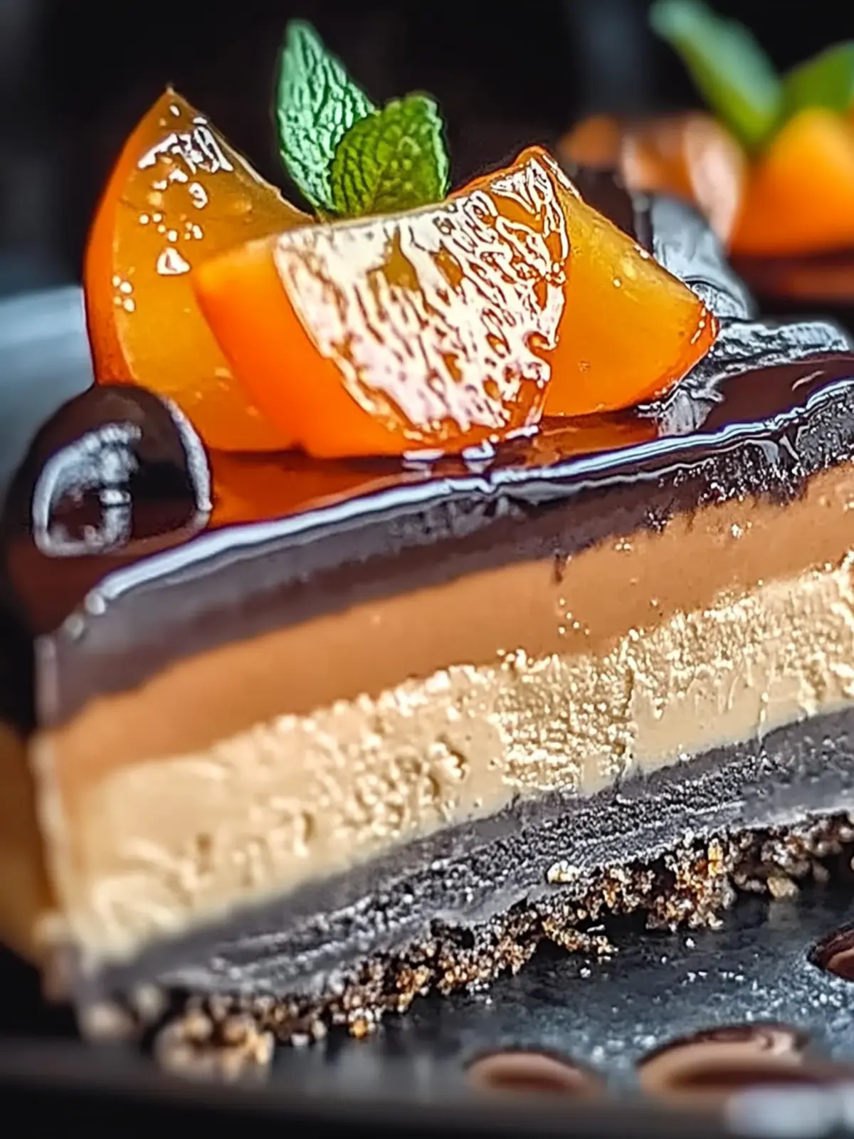 Schokoladen-Orange-Käsekuchen