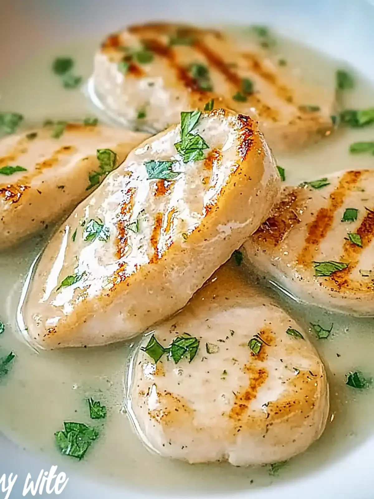 Hähnchenbrust in Sahnesoße