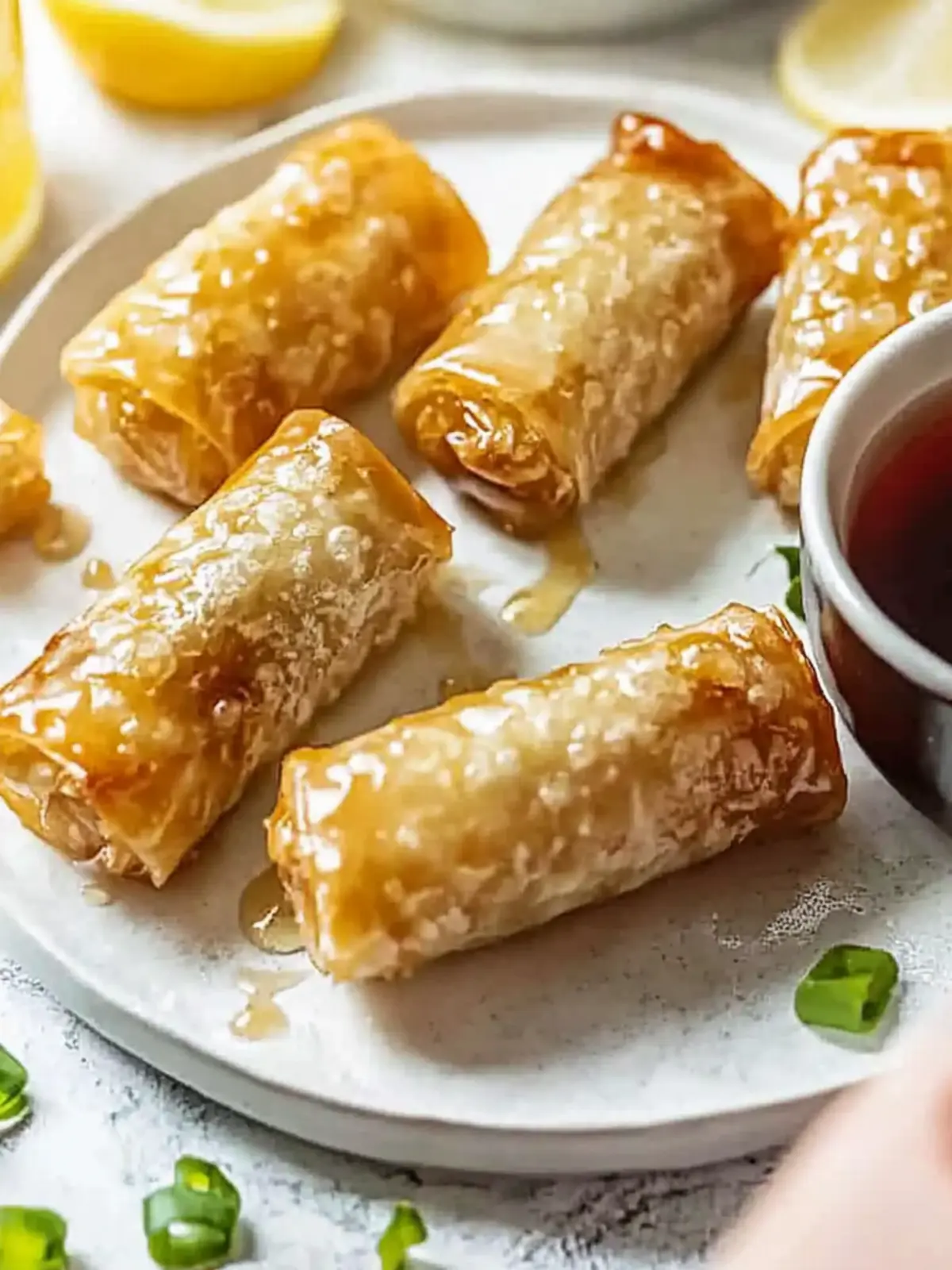 Frische Reispapierrollen