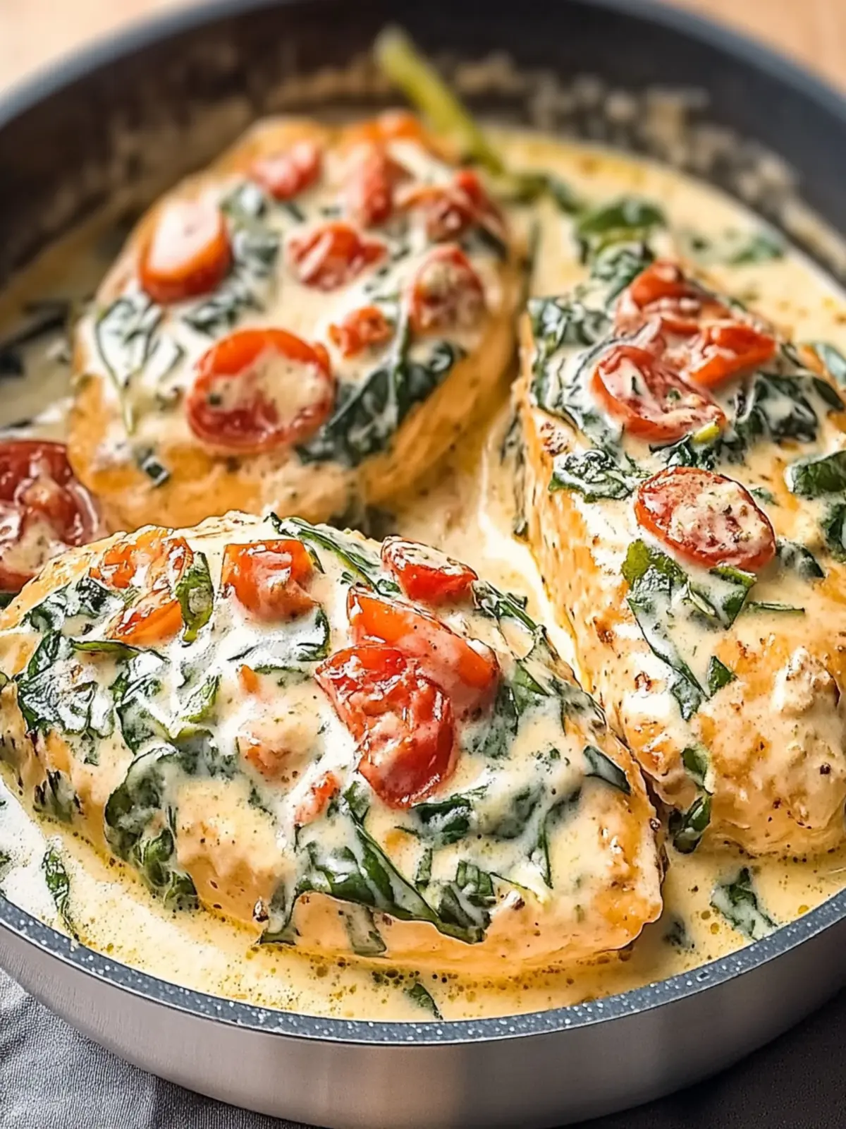 Cremiges toskanisches Hähnchen