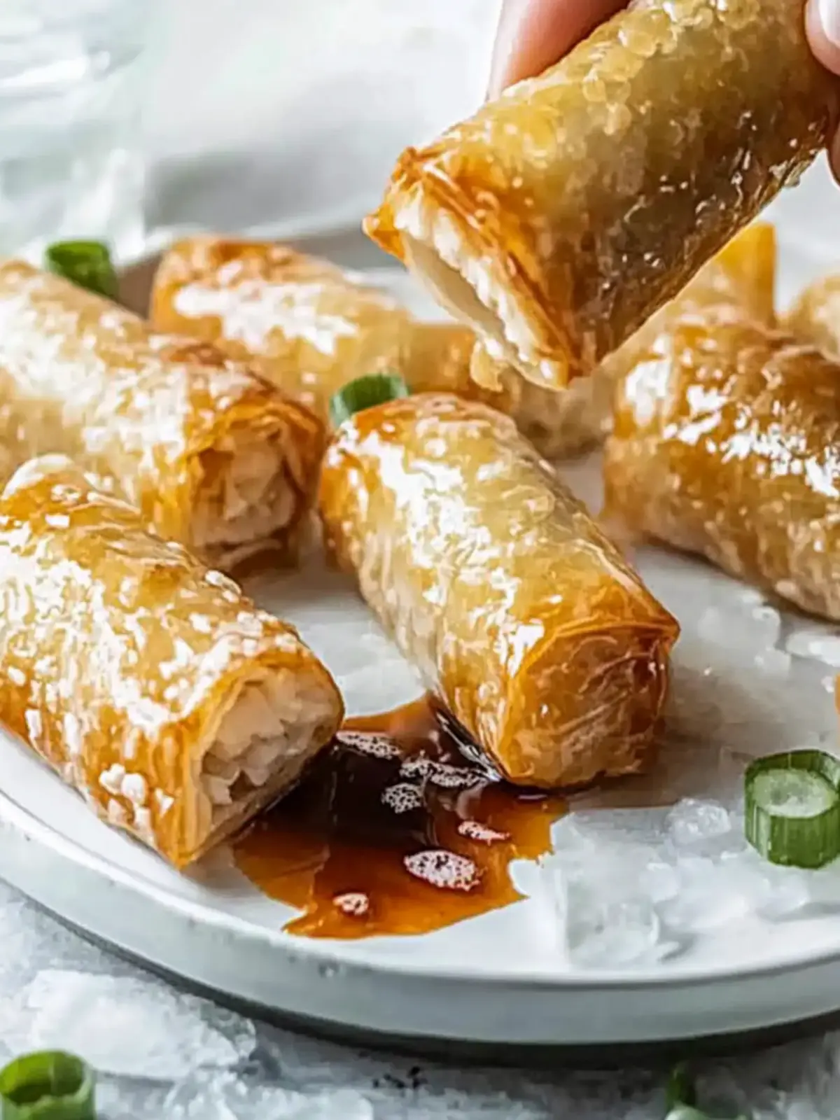 Frische Reispapierrollen