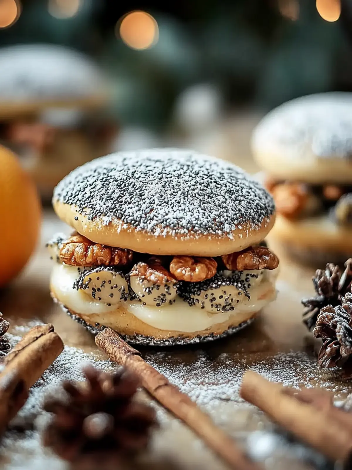 Mohnkekse und Amaretto-Kekse