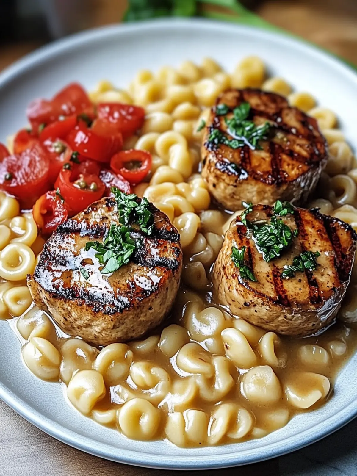 Cremige Rindermedaillons mit Champignoncremesauce & Spätzle