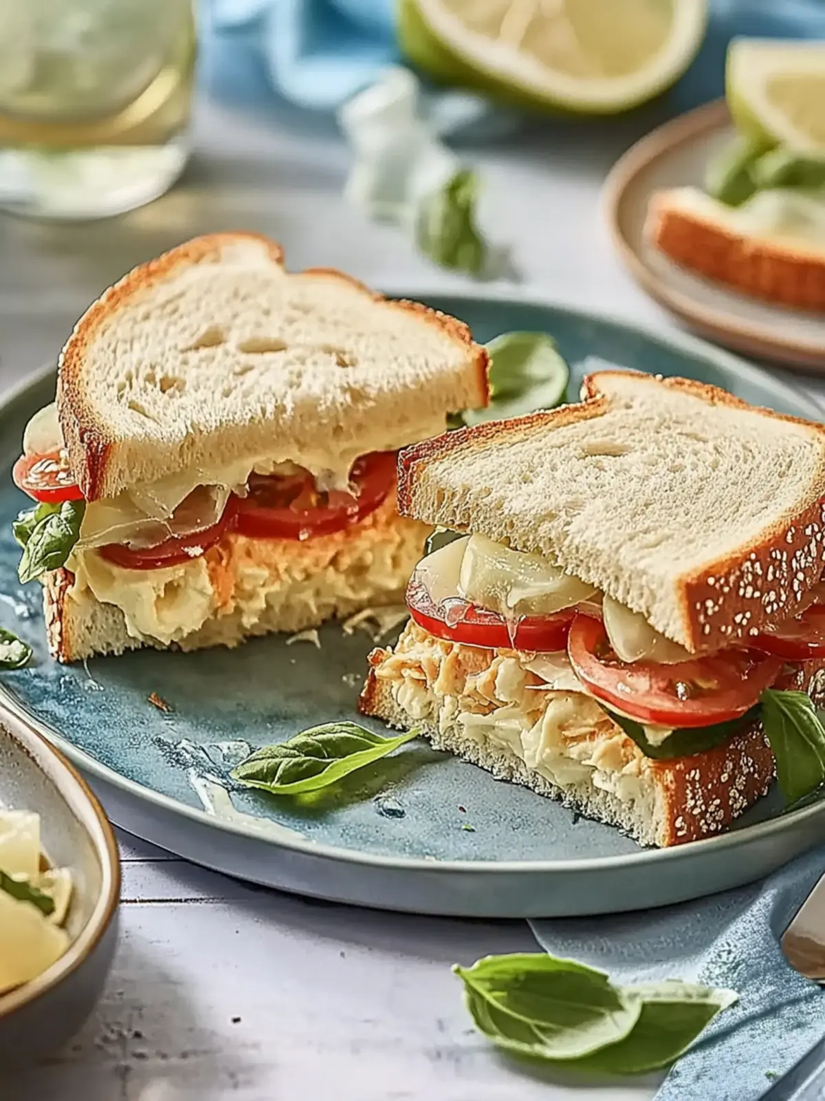 BLT-Sandwich für ein schnelles, schmackhaftes Mittagessen