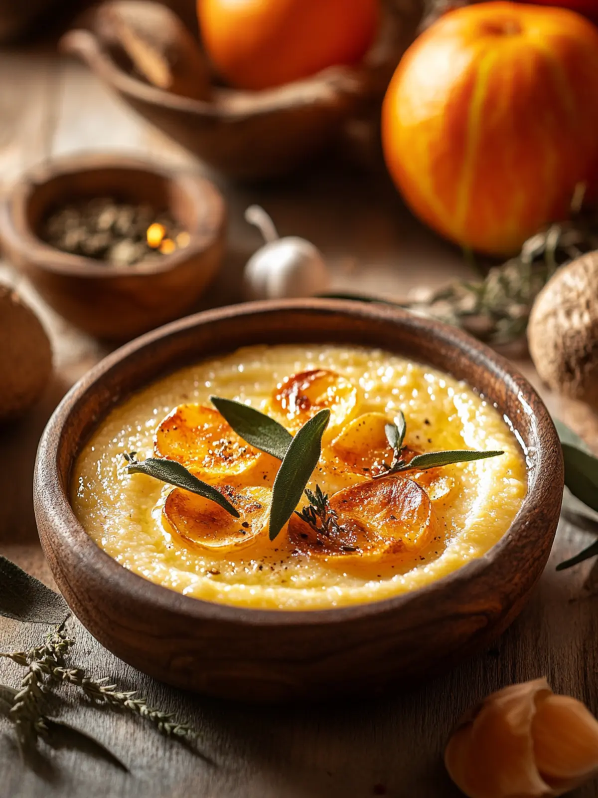 Perfekte Kürbis-Polenta