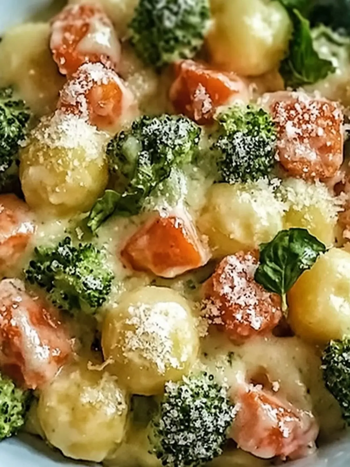 Creamy Gnocchi Broccoli Casserole