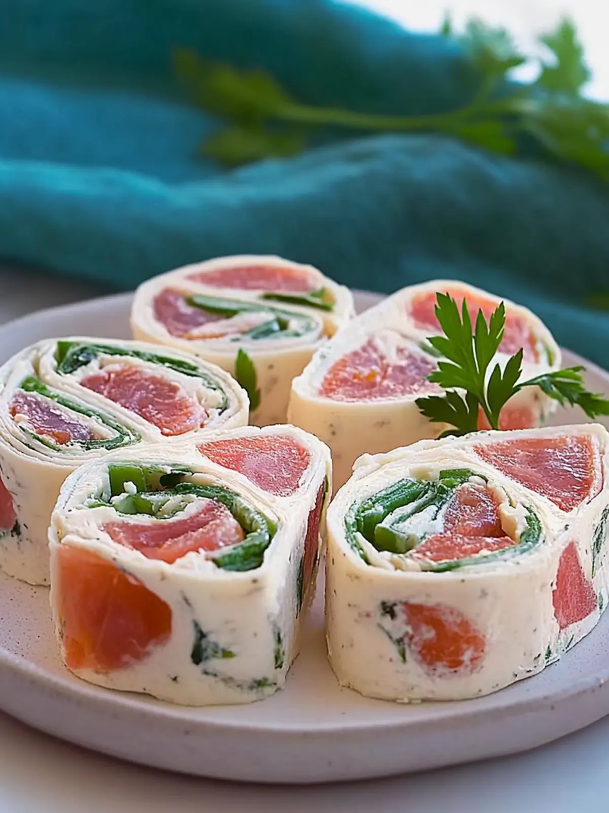 Lachs Frischkäse Rollen