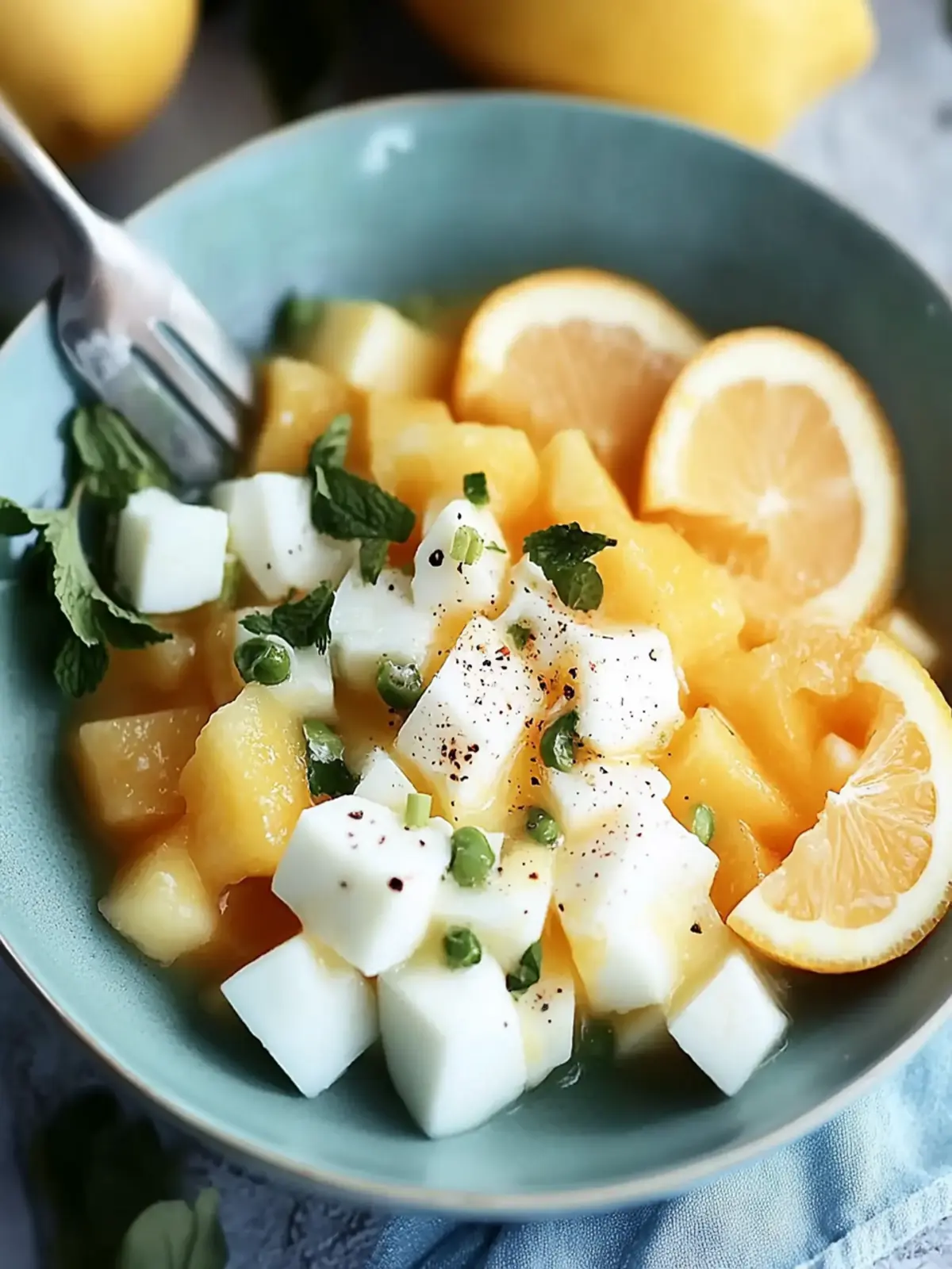 Fruchtiger Eiersalat mit Joghurt und Curry