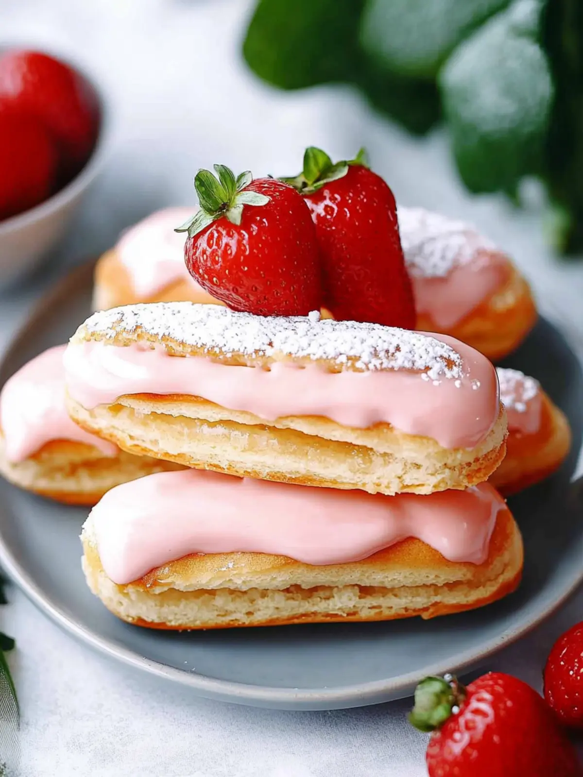 Erdbeer-Eclairs