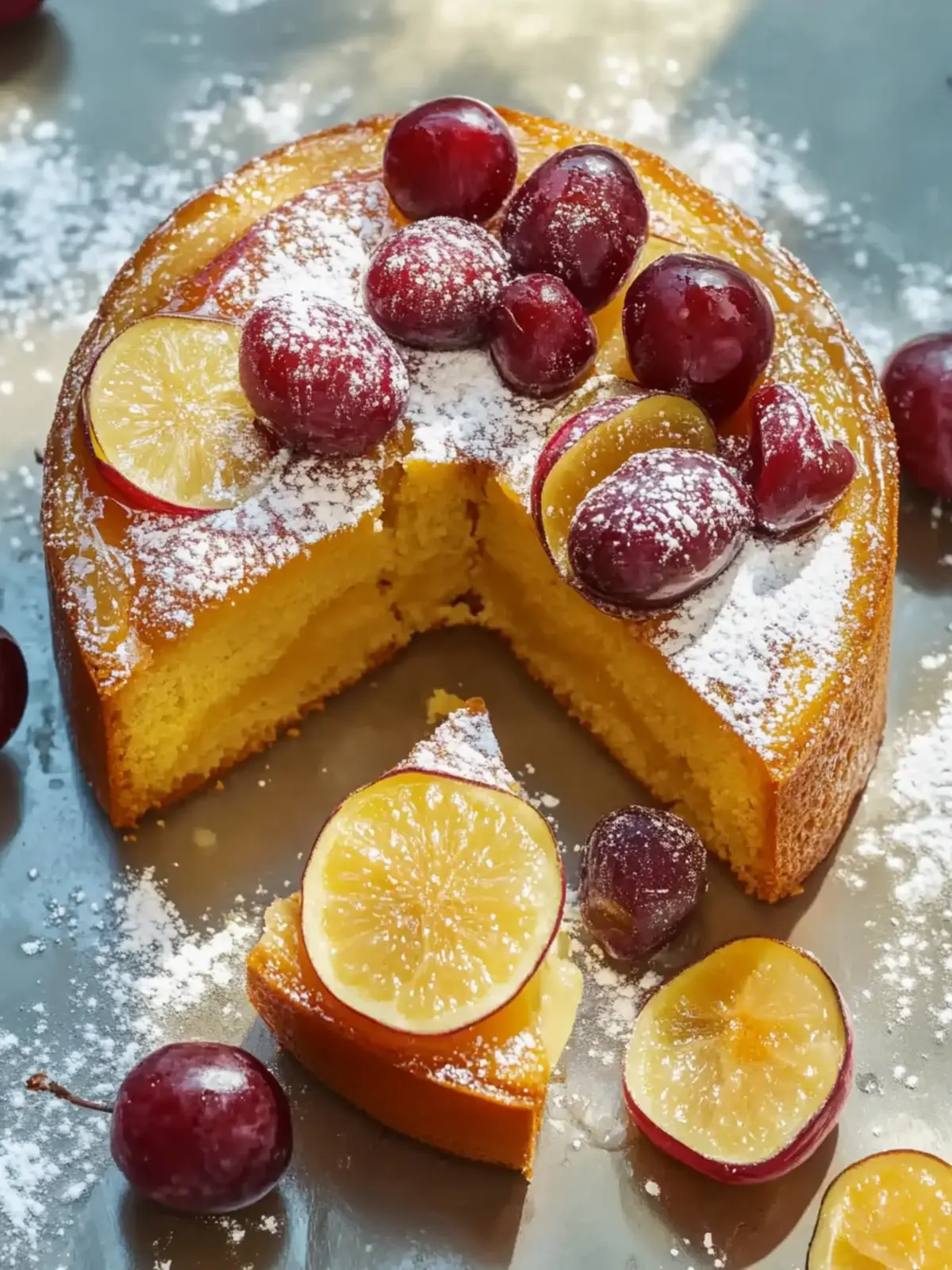 Schneller Pflaumenkuchen mit Teig