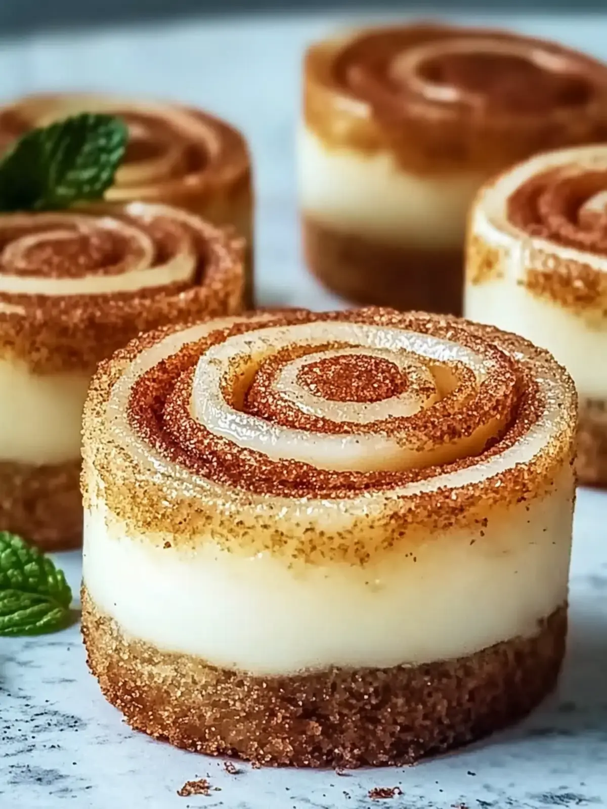 Mini Zimtkringel Käsekuchen