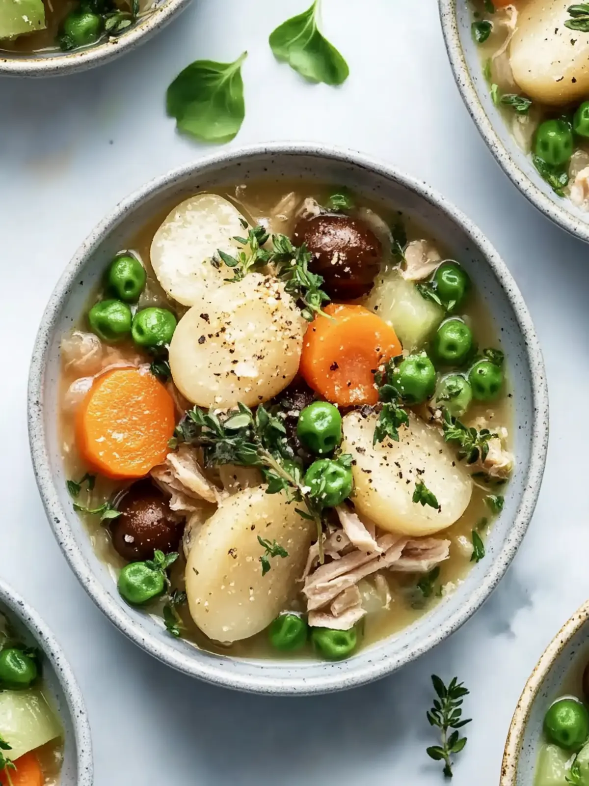 Cremige Hähnchen- und Gnocchi-Pastete
