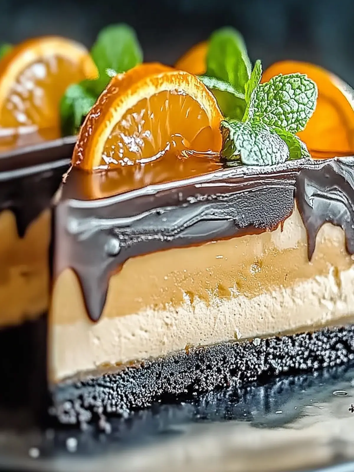 Schokoladen-Orange-Käsekuchen