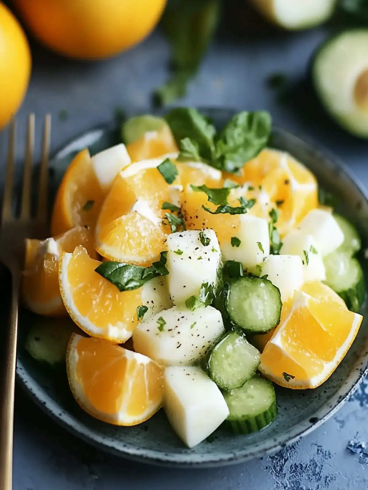 Fruchtiger Eiersalat mit Joghurt und Curry