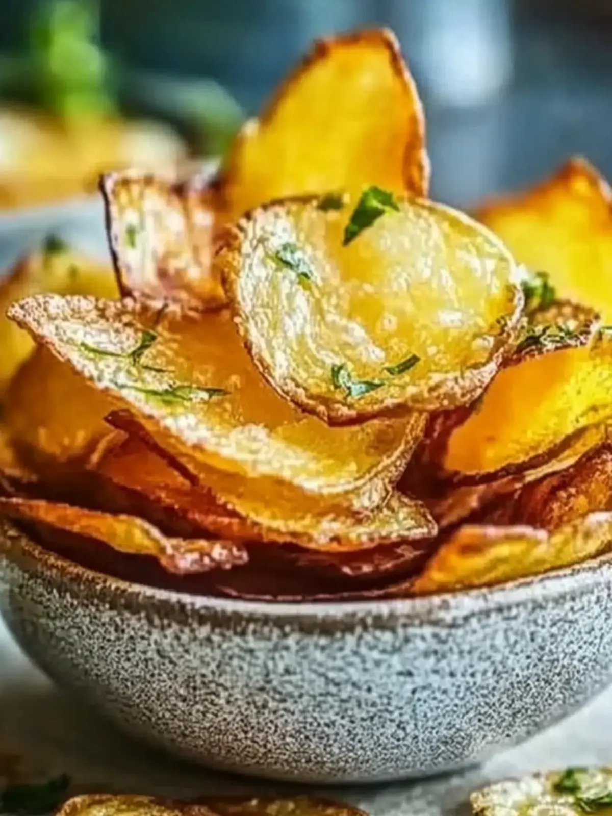 Luftfritteuse Kartoffelchips