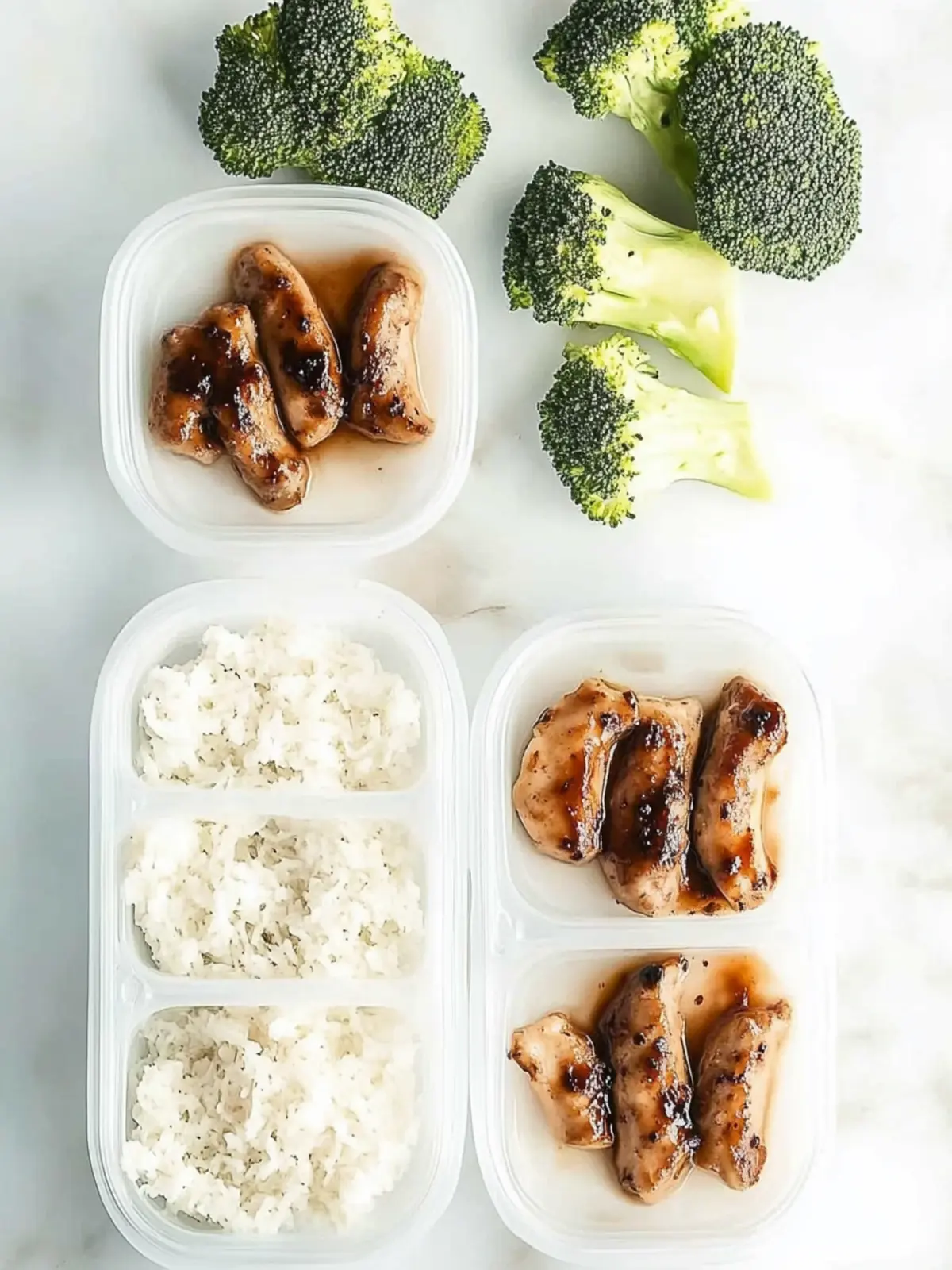 Teriyaki-Hühnchen-Lunchbox-Idee