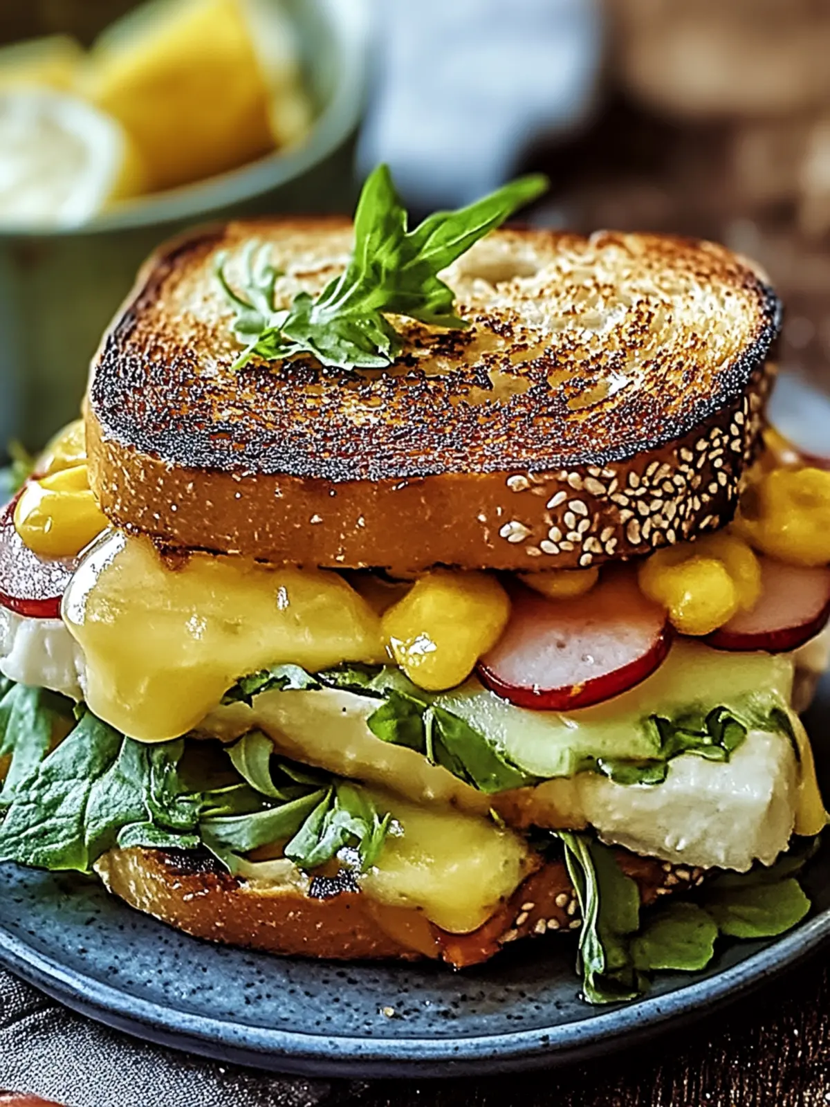 Bauernfrühstücks-Sandwich