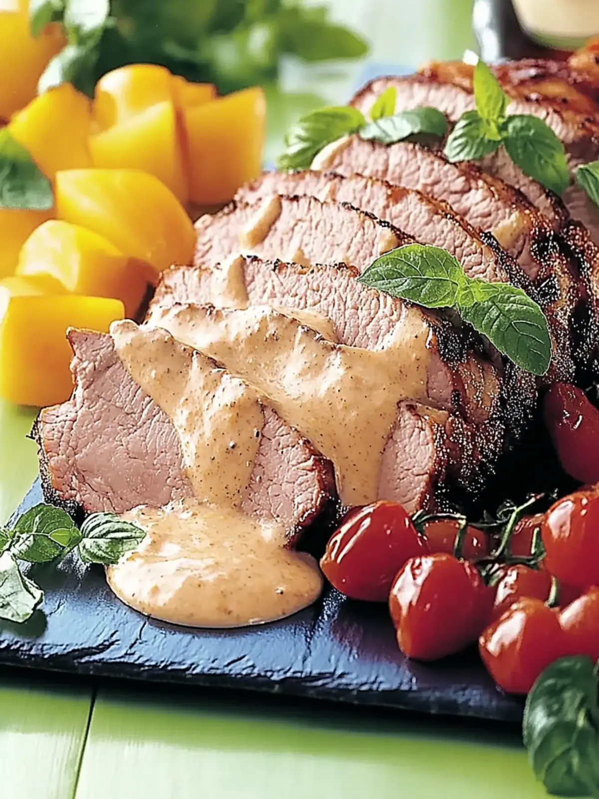 Sauerbraten mit Gemüse