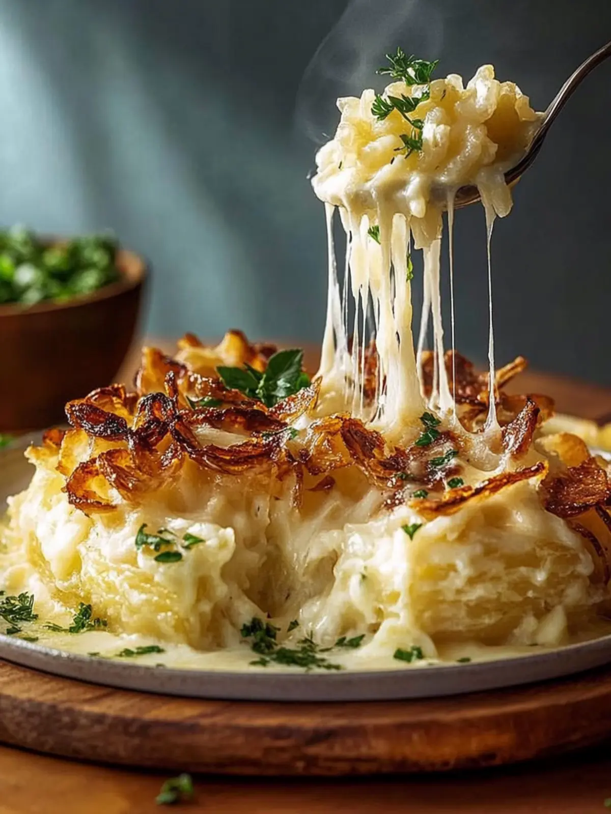 Die perfekten Käsespätzle mit knusprig gerösteten Zwiebeln