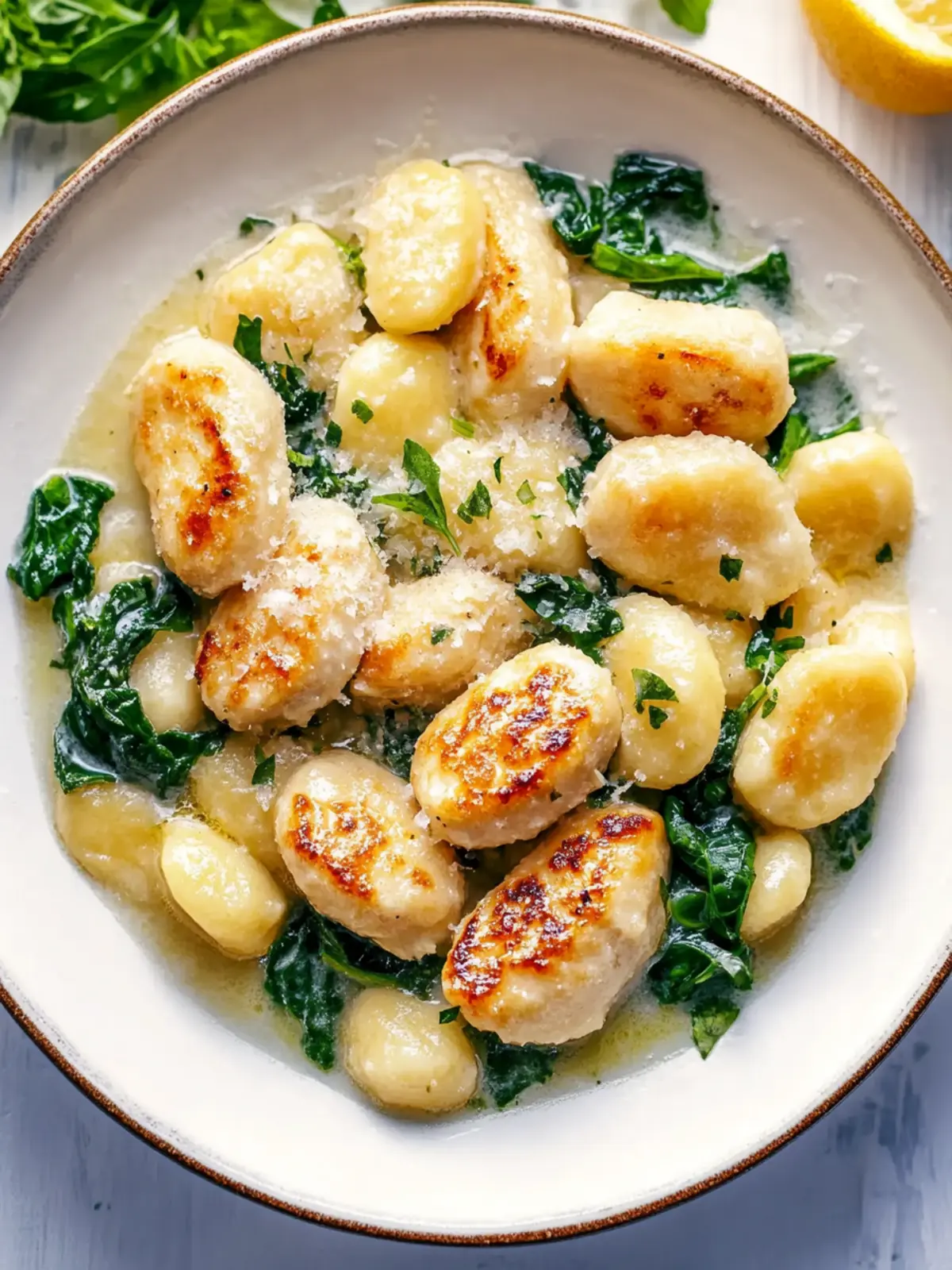 Cremiges Hähnchen & Gnocchi