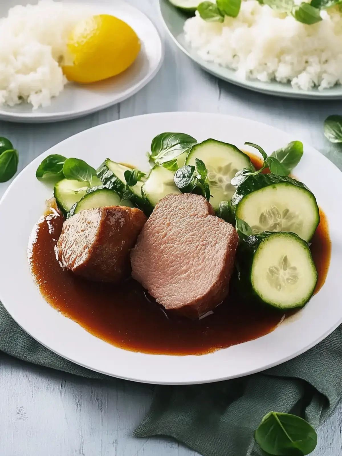 Genieße einen sonnigen Schmortopf mit viel Sauce.