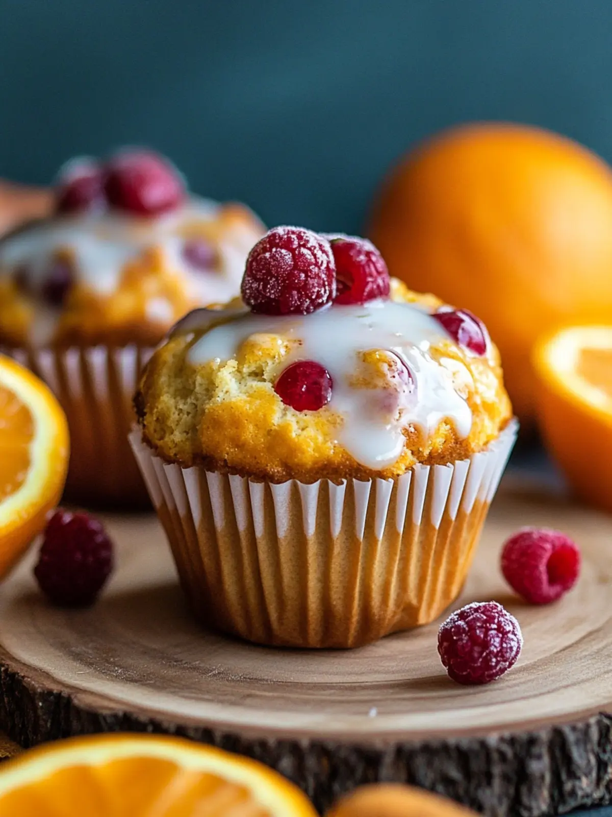 Preiselbeere-Orange Winter Muffins