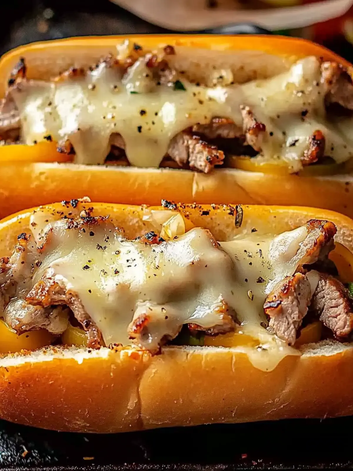 Hühnchen-Cheesesteaks