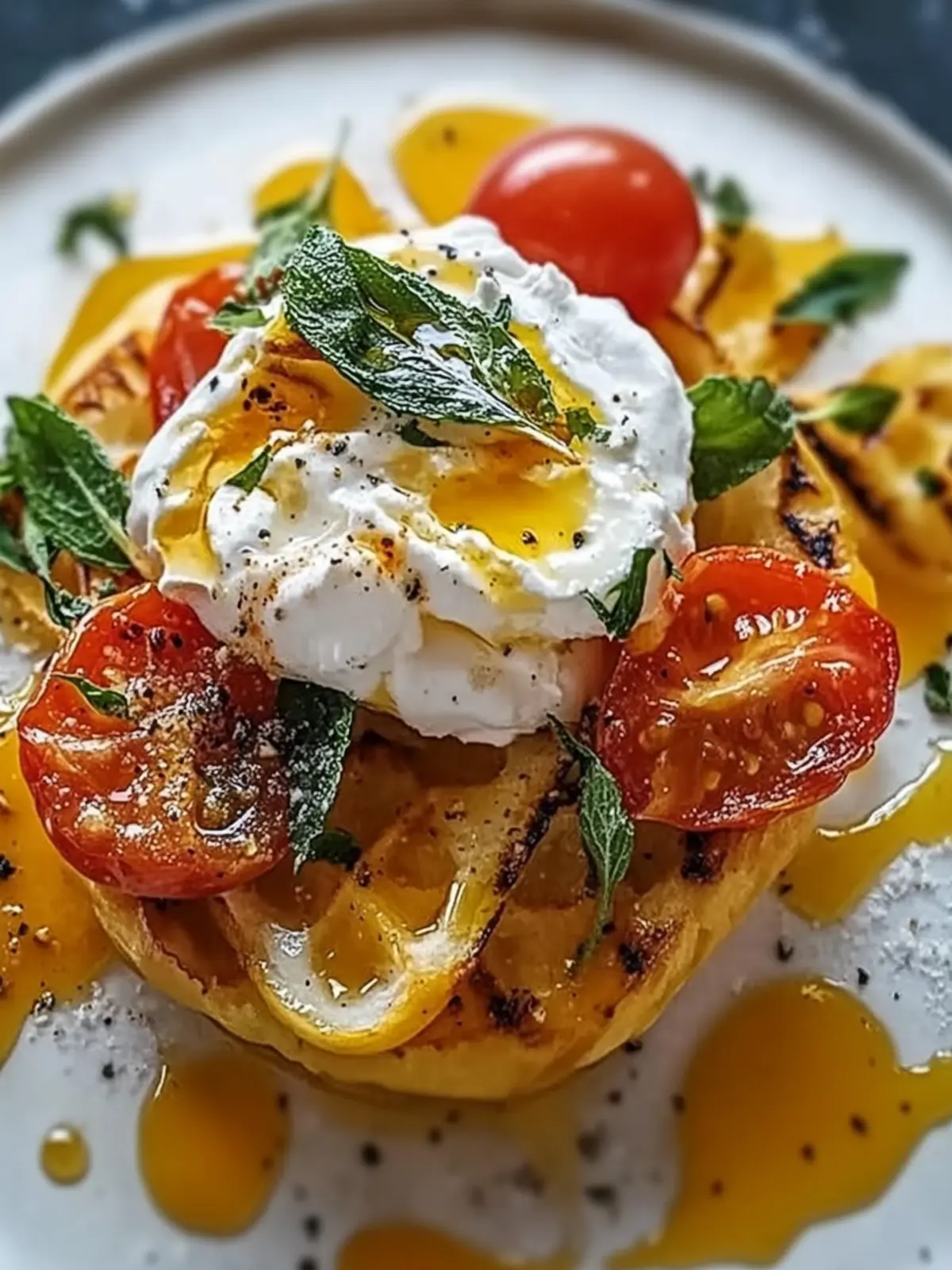 Gerösteter Kürbis mit Burrata