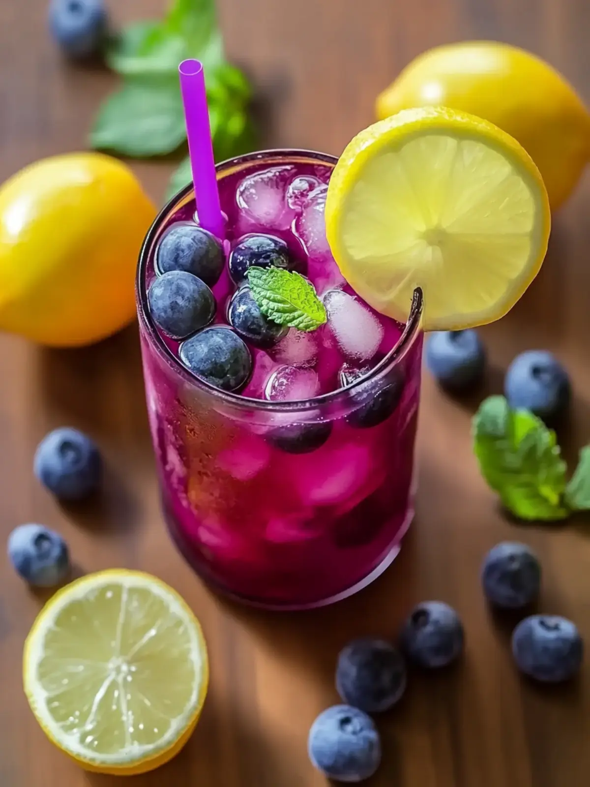 Blaubeer-Limonade