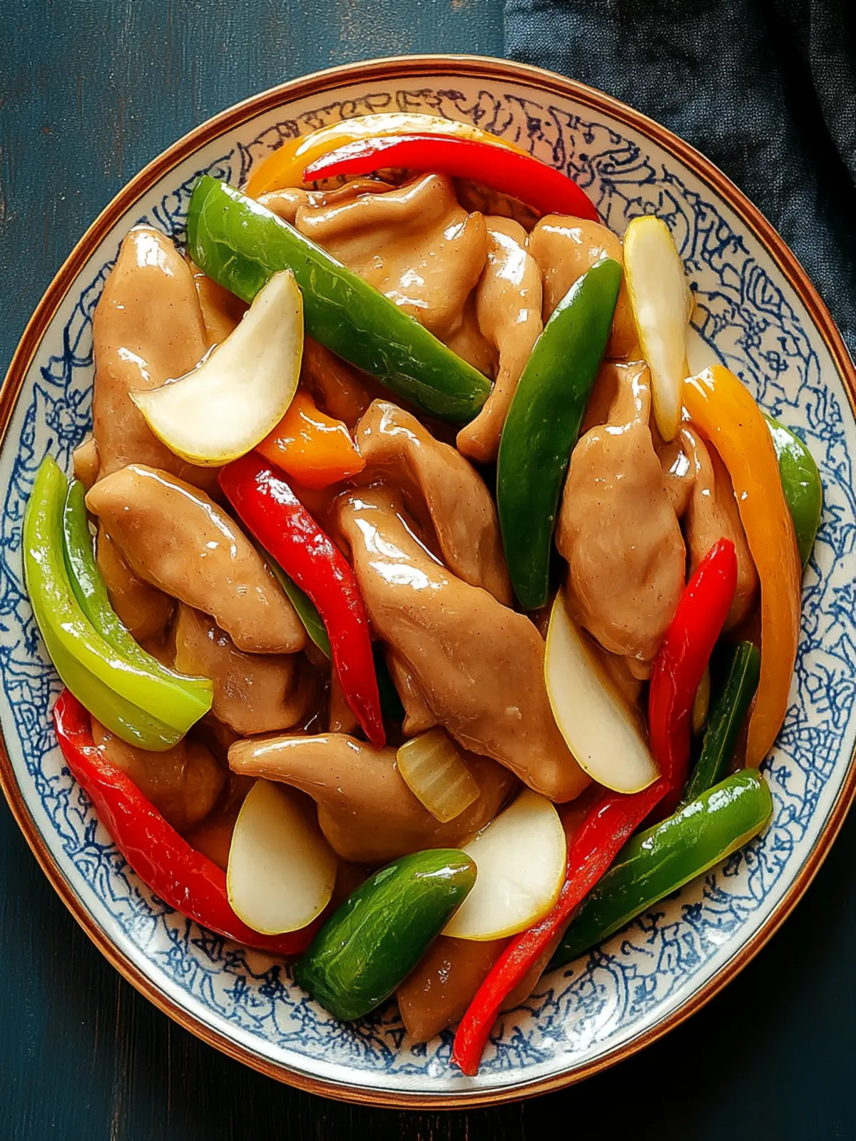 Einfache Hähnchenbrust mit Paprika