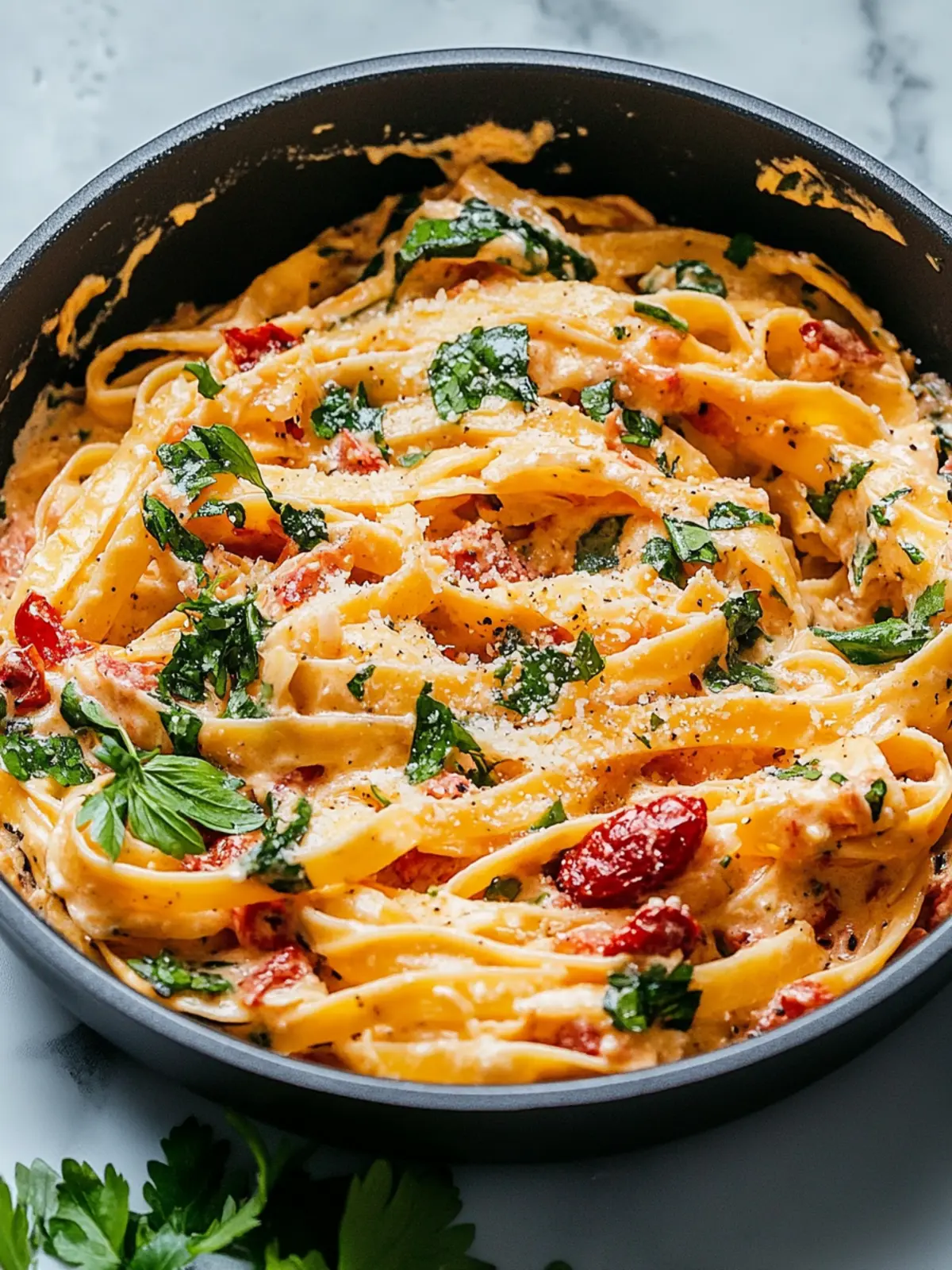 Diese getrocknete Tomaten-Pasta wird dich deine gewöhnliche Mac & Cheese vergessen lassen