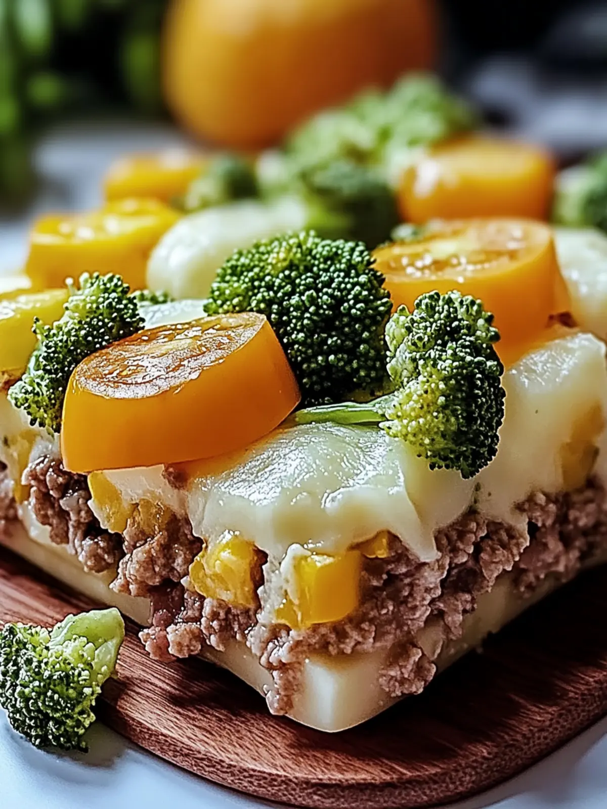 Fitness-Auflauf mit Brokkoli und Hackfleisch