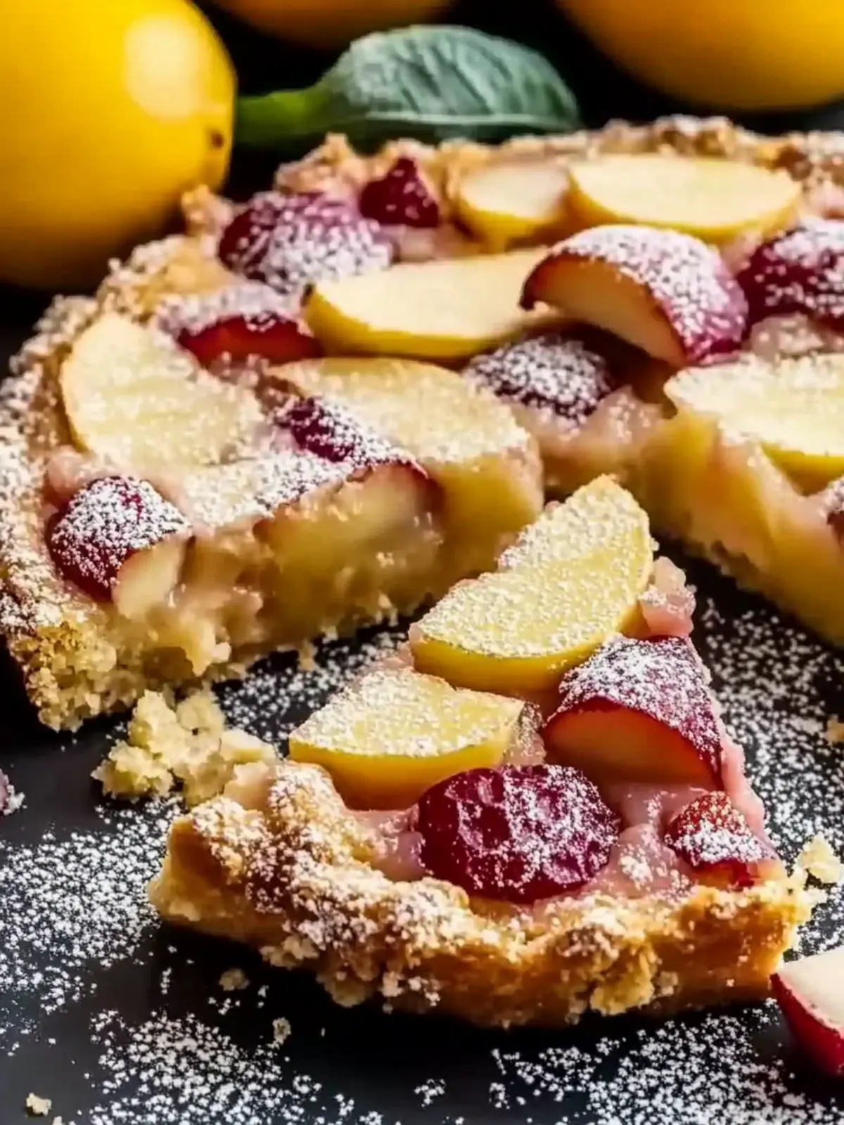Pflaumenkuchen mit Biskuitteig und Streuseln
