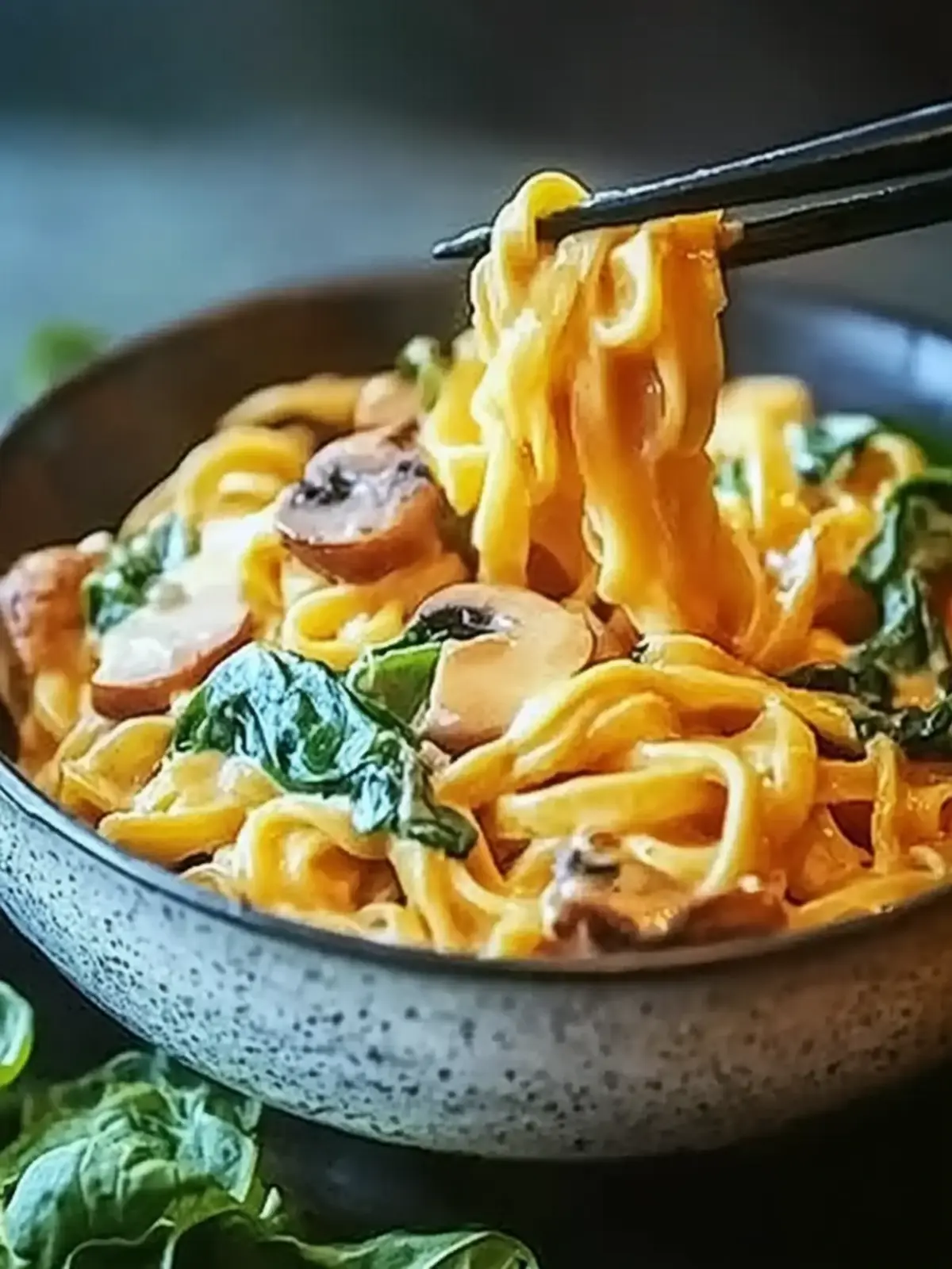 Mie-Nudeln mit Erdnusssauce